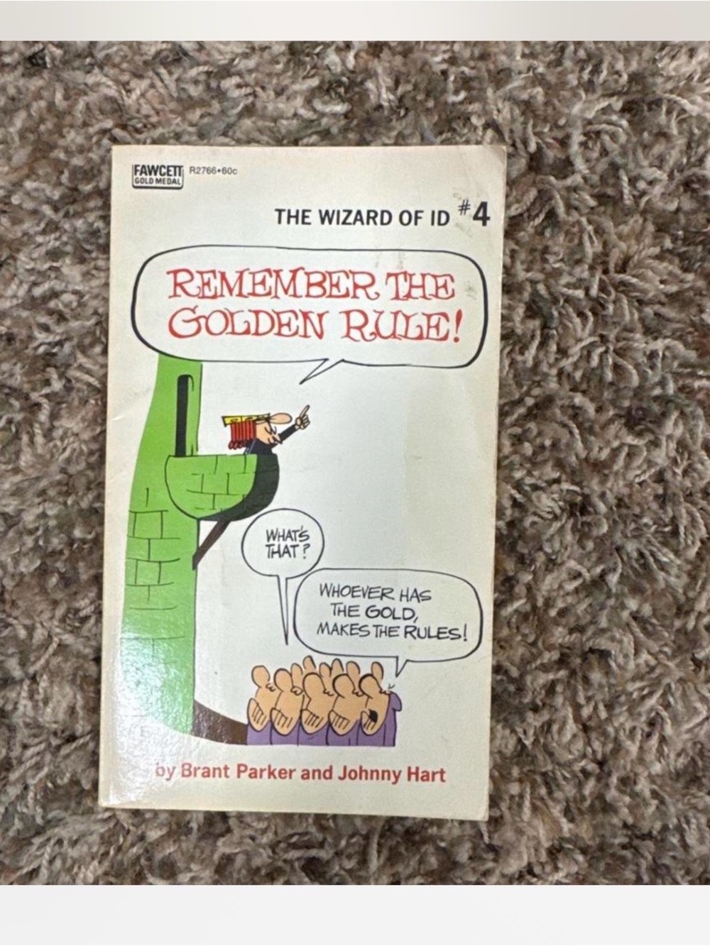 FAWCETT The Wizard of Id #4 'Remember the Golden Rule' - White Cover
